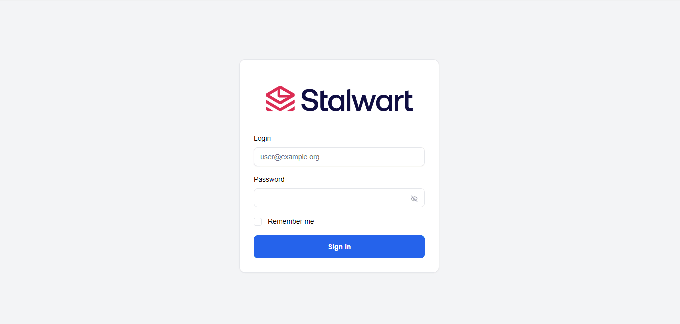 Stalwart Login